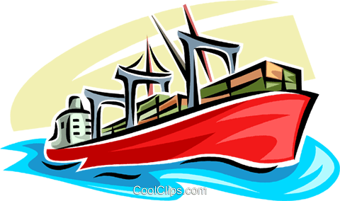 Le Navi Di Trasporto Merci E Merci Immagini Grafiche - Clip Art (480x284)