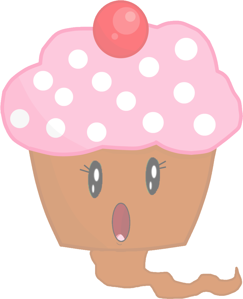 Cupcake As A Ghost Vector - Battle For Dream Island Copcake (1024x1068)