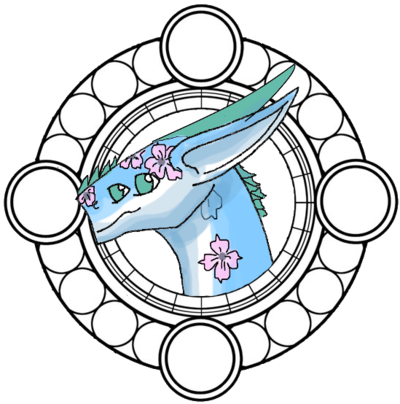 Sakura Badge By Werewolf-pirate - Mandala (400x404)
