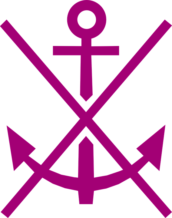 Collection Of Images Of Anchors - Anchorage Symbol On Chart (568x720)