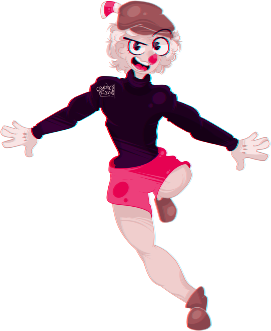 Cuphead Human By Xxcryptic Chaosxx Cuphead Human By - Jumping (1024x1144)