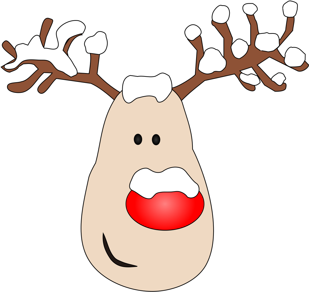 Free Rudolph Antlers Png - Cartoon (1697x2400)