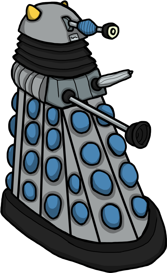 Dalek - Cartoon (875x1000)