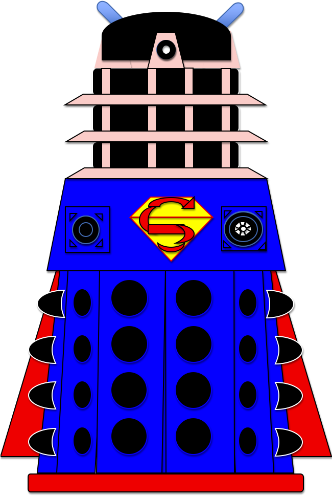 Superman Dalek By Evilhumour-author - Toy (649x1042)