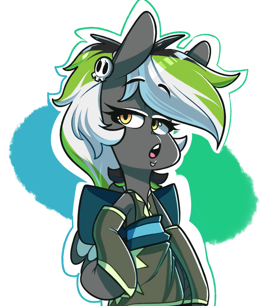 Sourspot, Clothes, Female, Kimono , Mare, Oc, Oc - Cartoon (931x1024)