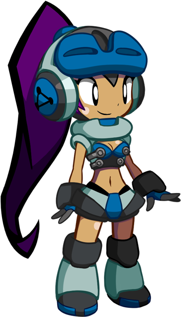Half-genie Hero Shantae And The Pirate's Curse Mighty - Shantae Mighty No 9 (393x697)