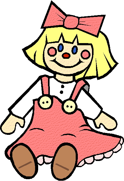 Clipart Of Doll Girls Baby Cliparts And Others Art - Toy Doll Clip Art (403x588)