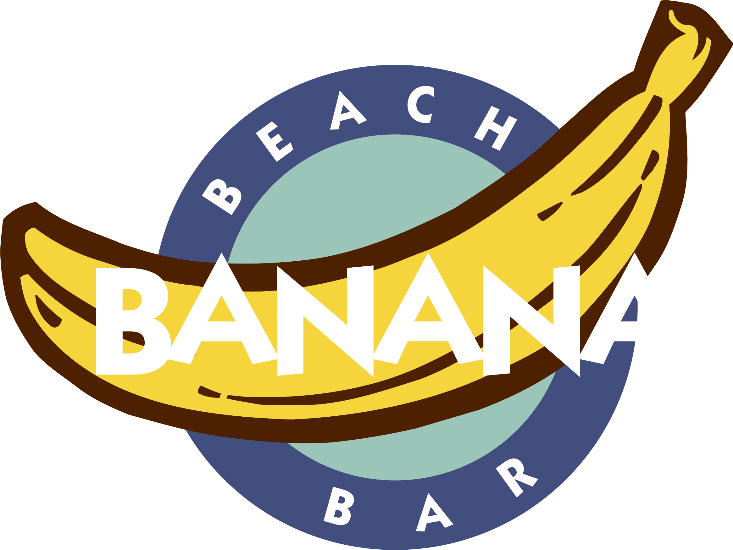 Banana Beach Bar Logo - Acrylic Brooches Banana Fruits Pins Pretty Corsage (2400x2400)