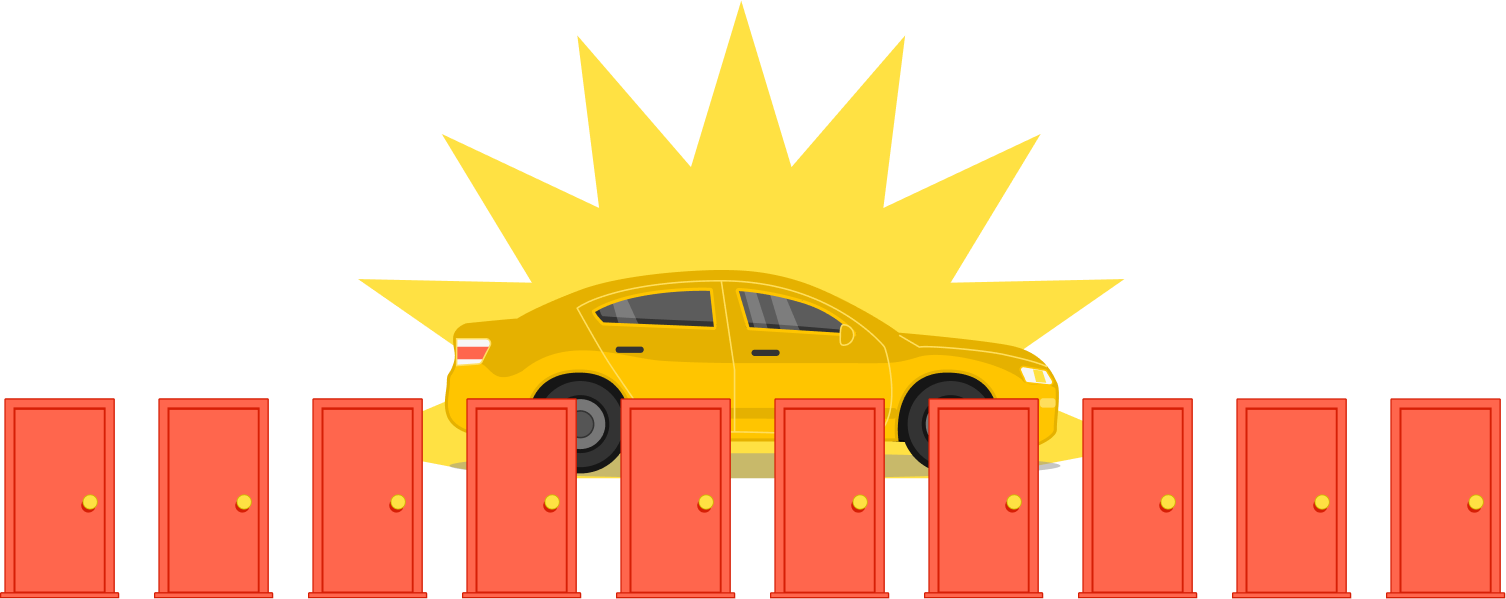 You Find Yourself On A Game Show And There Are 10 Doors - Sports Sedan (1506x599)