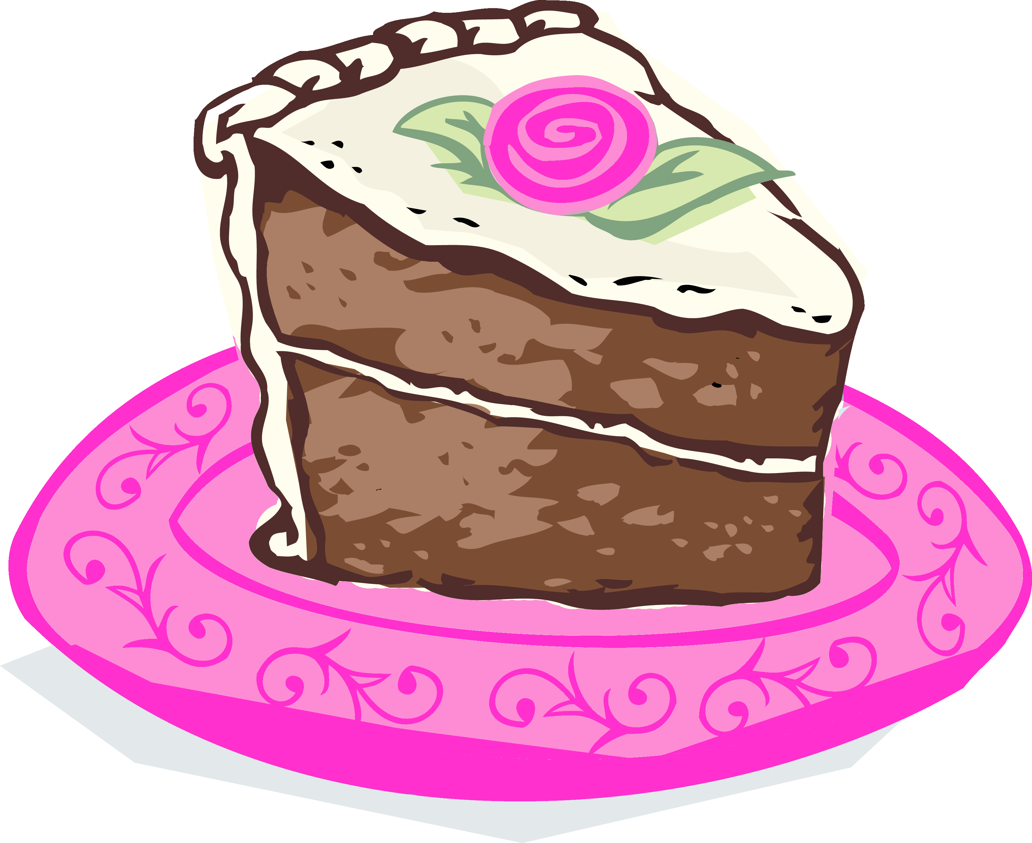 Chocolate Cake Clipart Bakery Cake - Slice Of Cake Clip Art.