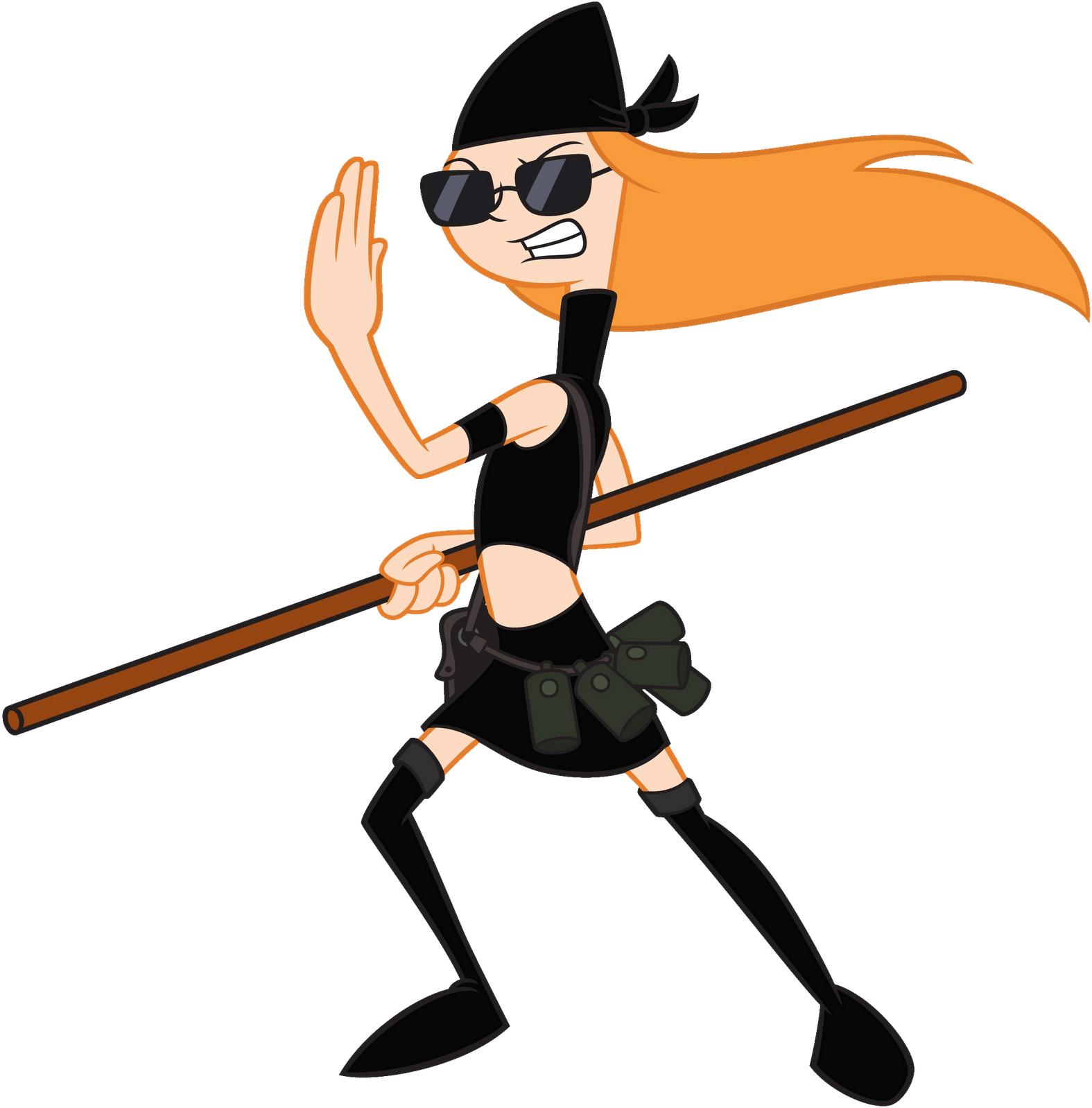 But My Little Bro Was Kind Enough To Lend Me His Airgun - Phineas And Ferb 2nd Dimension Candace (1592x1600)