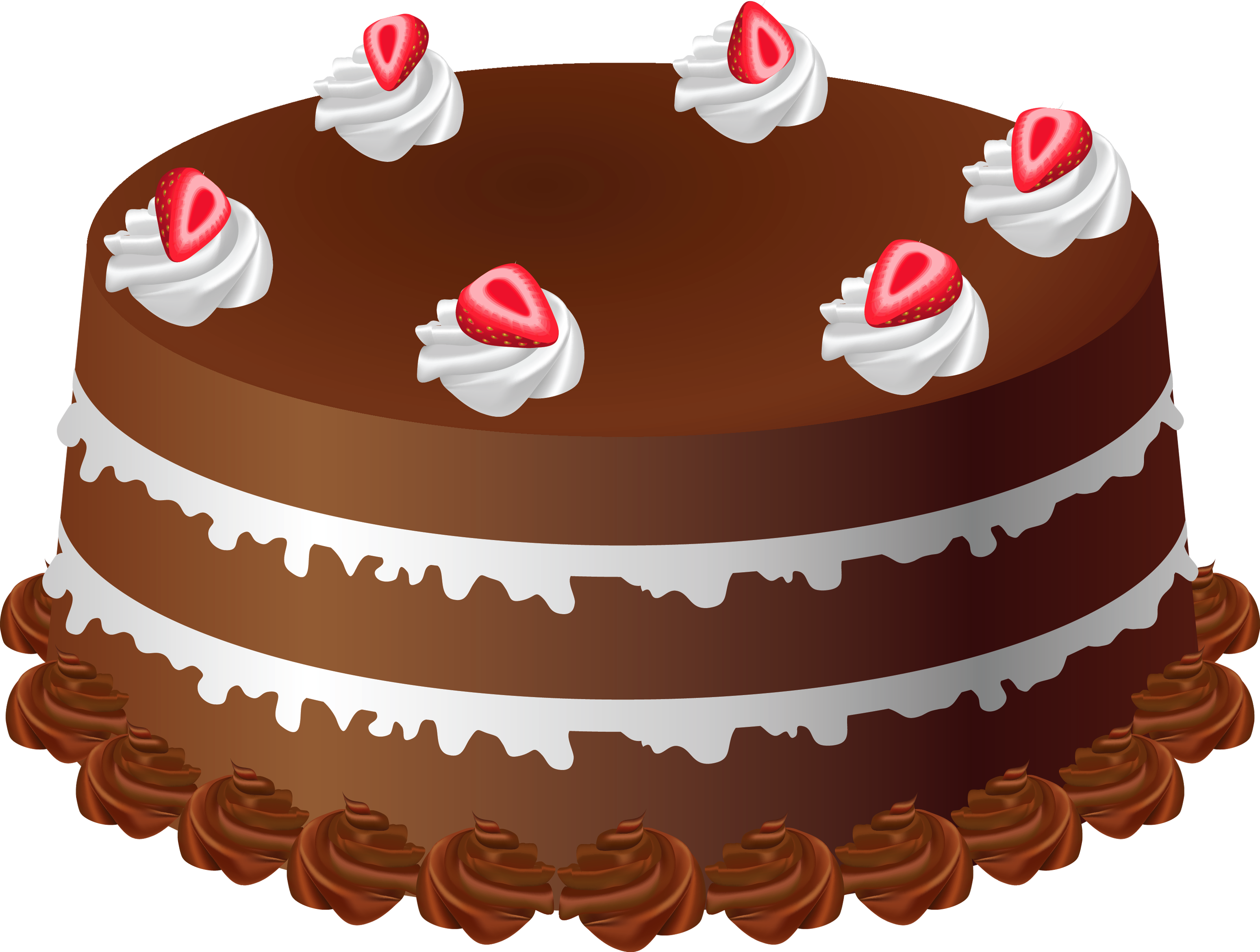 Chocolate Cake Art Png Large Picture - Cake Clipart Transparent Background (3100x2343)