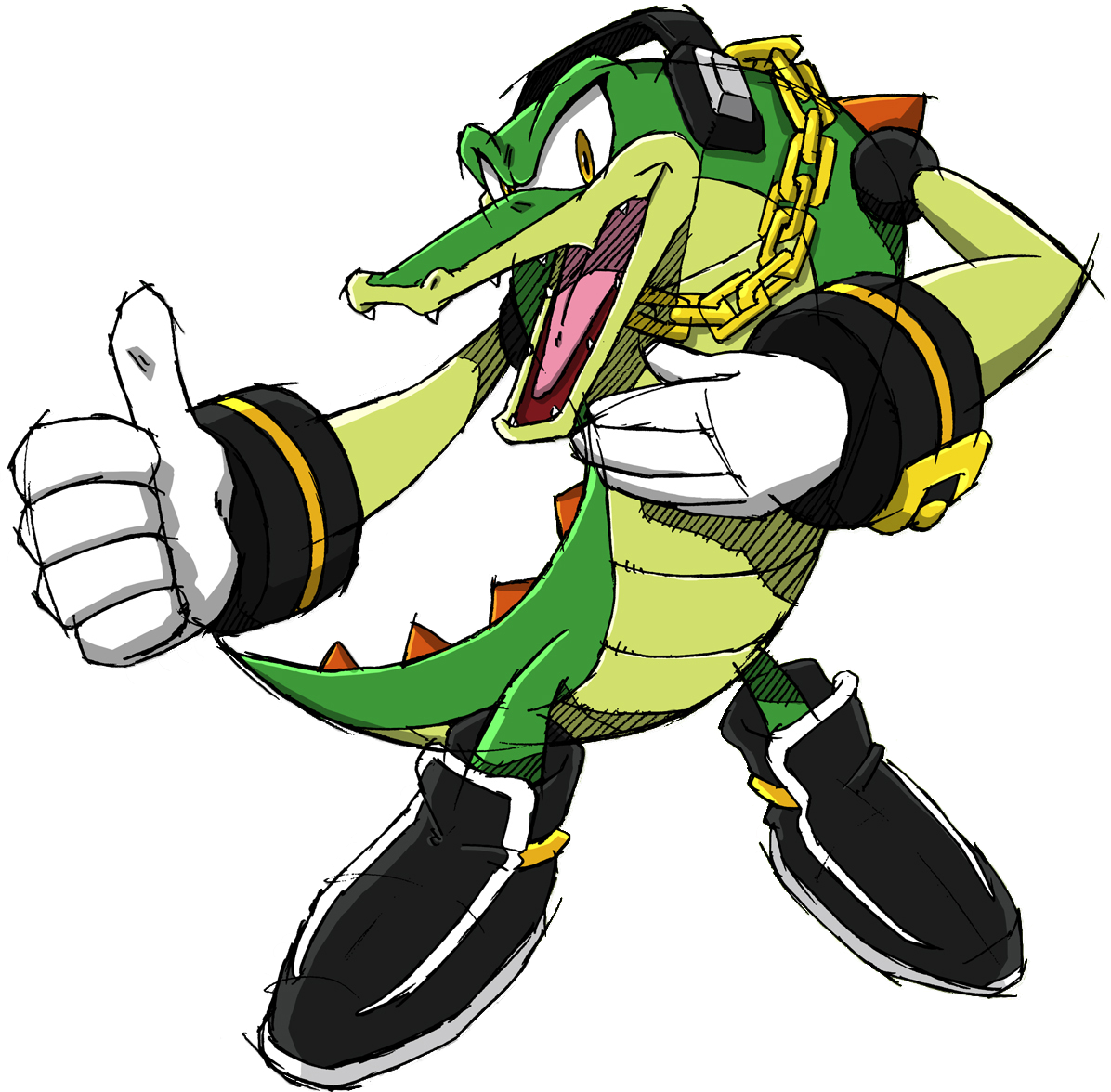 Vector - Vector The Crocodile Sonic X (1196x1176)