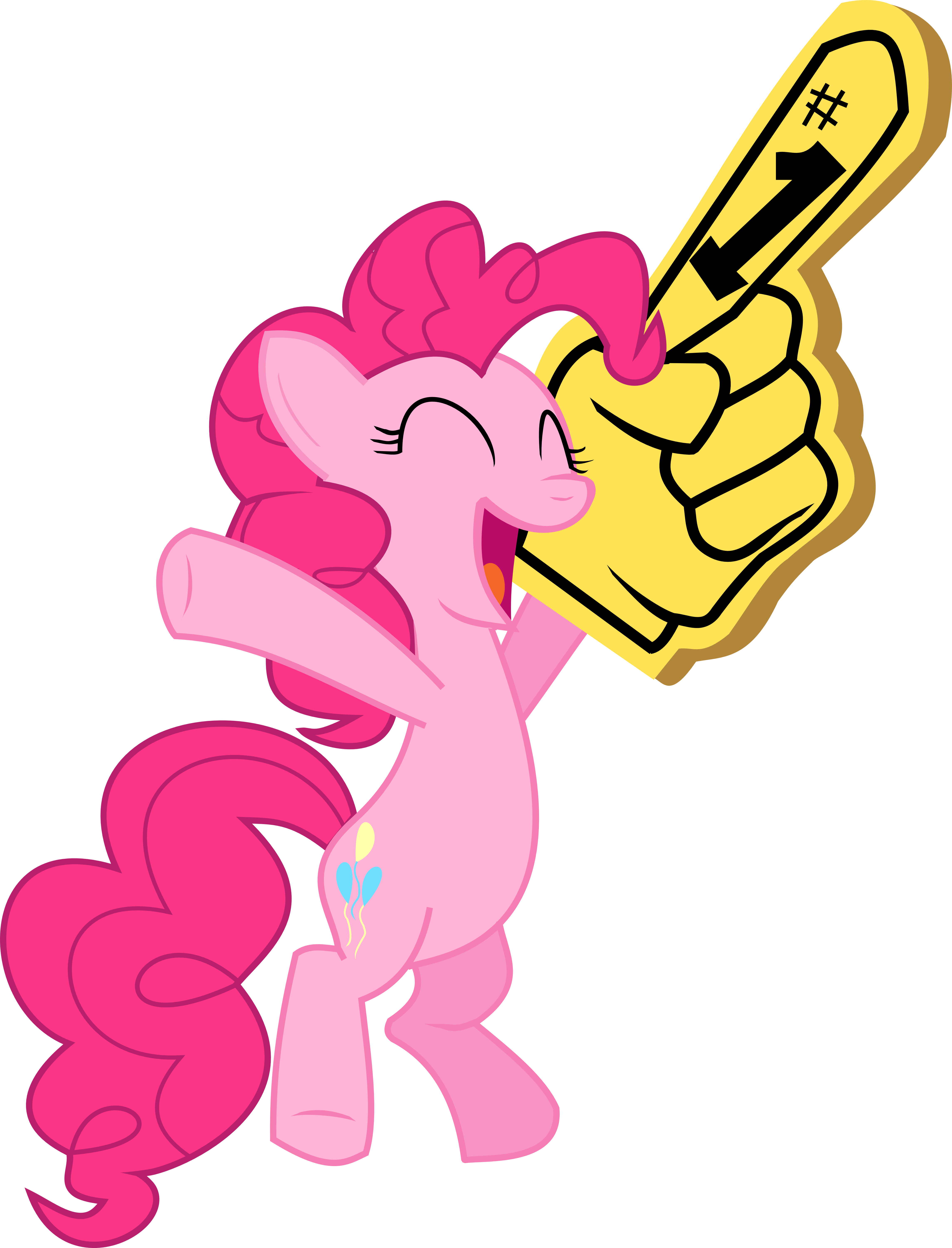 Pinkie Pie Cheering With Glove By Death Of All - My Little Pony: Friendship Is Magic (4574x6000)