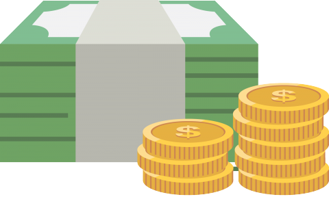 Stack Of Money Icon - Interest (480x288)