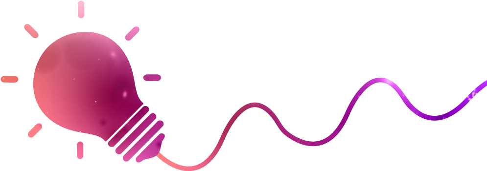 Multicolored Illustrations Of A Light Bulb Representing - Creativity (1056x375)