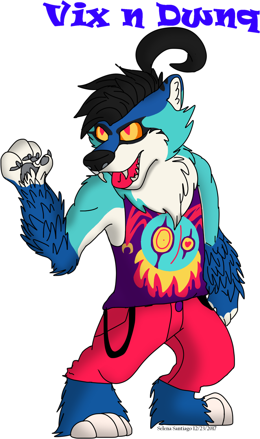 Kekoa-wolf Team Majira Or Team Rika Fan Art Of Two - Cartoon (1280x1558)