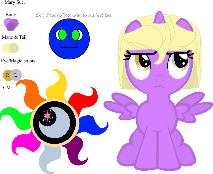 Mary Sue - Princess Celestia Cutie Mark (776x638)