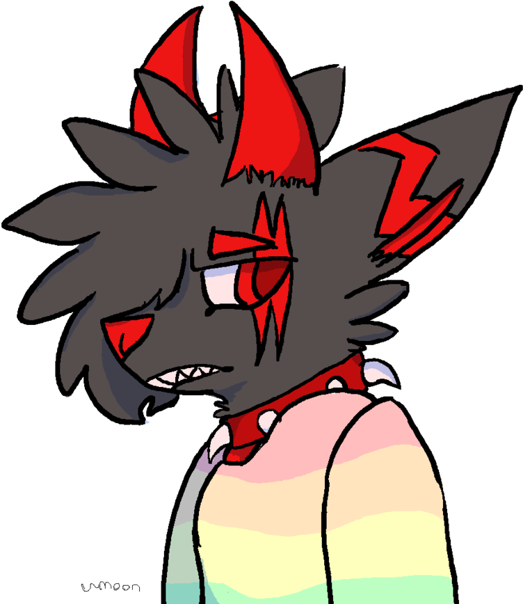 Rainbow Sweater By Lostlied - Cartoon (872x916)