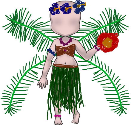 The Orbs Around Neck, Foot, And Arms Are Flowers, And - Illustration (500x500)