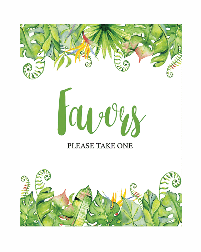 Luau Party Favors Sign Download By Littlesizzle - Freeprintable Baby Shower Game Word Jumble Tropical (819x1024)