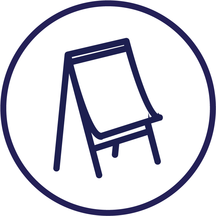 Whiteboard / Flipchart - Flip Chart (834x834)