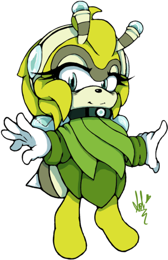 Apathy The Bee By Gaiamuth - Cartoon (400x549)