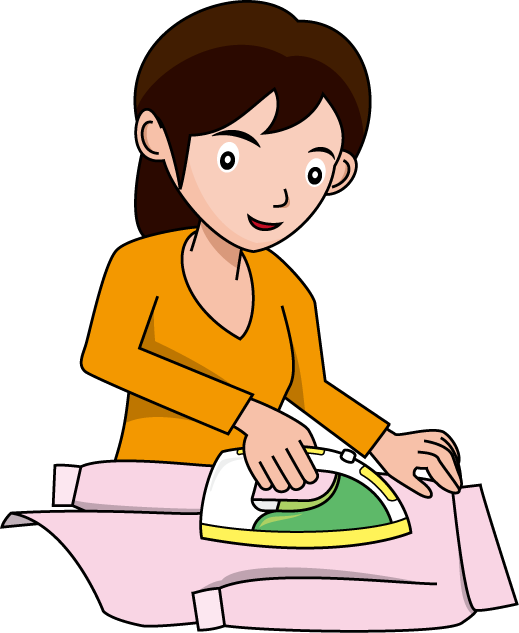 Free Washing Clothes Cliparts Download Free Clip Art - アイロン がけ イラスト (519x633)