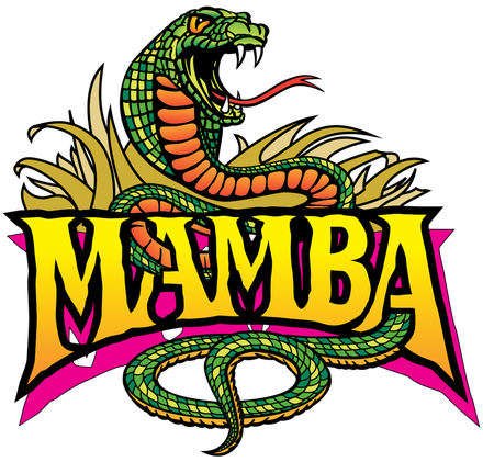205 Feet Speed - Worlds Of Fun Mamba Logo (440x421)