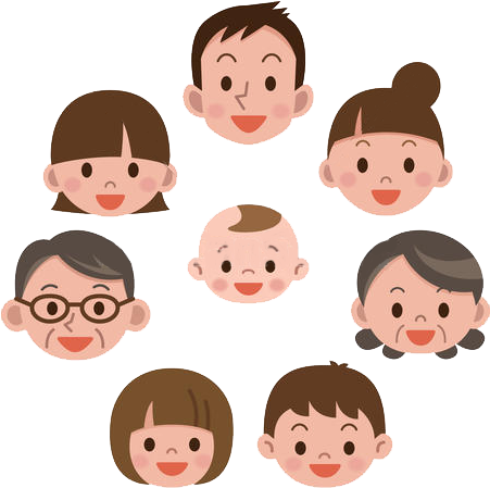 Pria Dan Wanita, Mulai Dari Bayi, Anak-anak, Remaja - Cartoon (450x468)