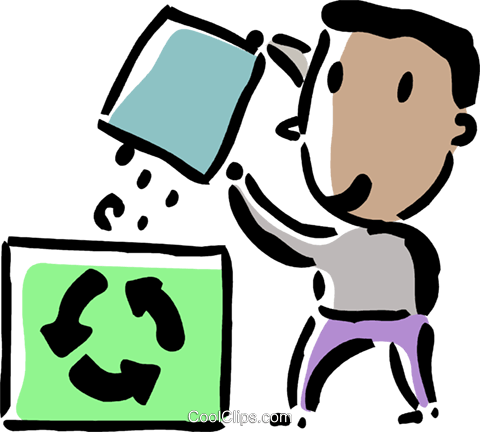 Man Clipart Recycling - Man Recycling Png (480x432)