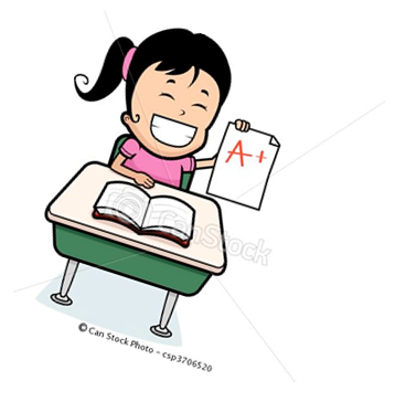 Verminderung Von Schulangst - Happy Student Cartoon (358x364)