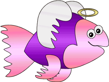 Cartoon Angel Fish Clipart - Cartoon Angel Fish Clipart (400x300)