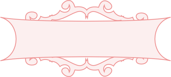 Pink Border Banner Clip Art At Clker Com Vector Clip - Png Scroll Blue (600x271)