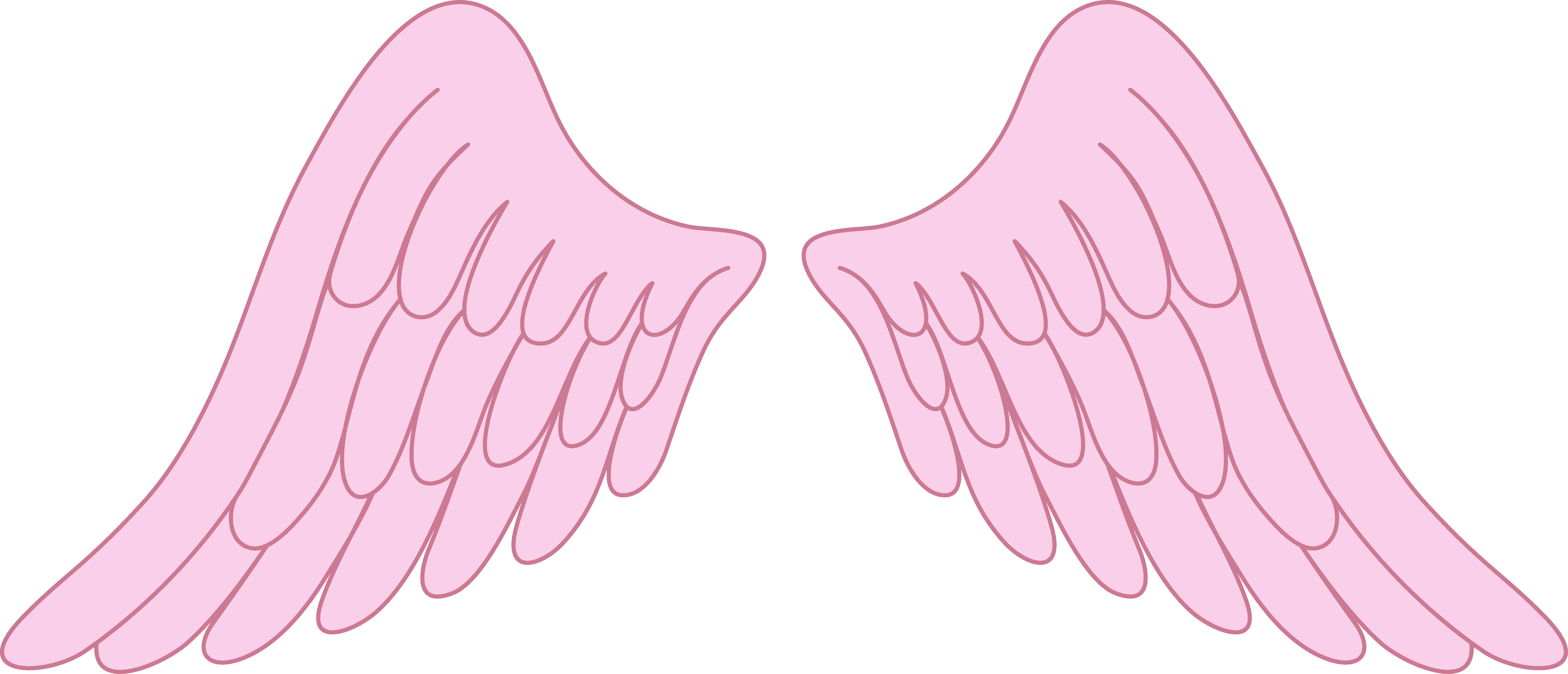 15 Baby Angel Wings Vector Art Images - Easy To Draw Angel Wings (9453x4064)