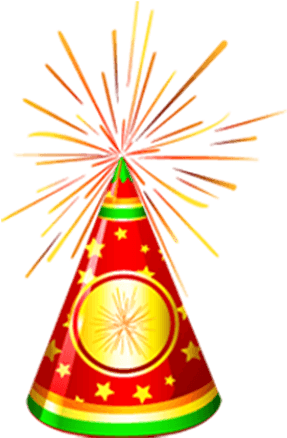 Related Flower Pot Cracker Clipart - Fireworks (371x485)