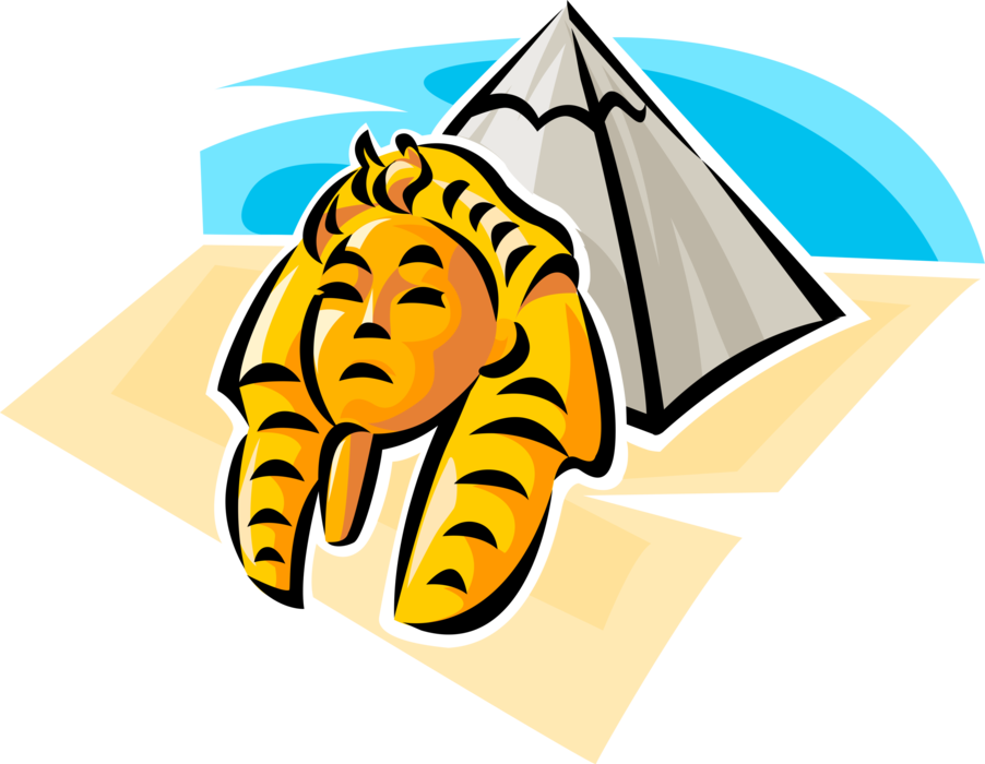 Vector Illustration Of Ancient Egyptian Pyramid Of - Vector Illustration Of Ancient Egyptian Pyramid Of (902x700)