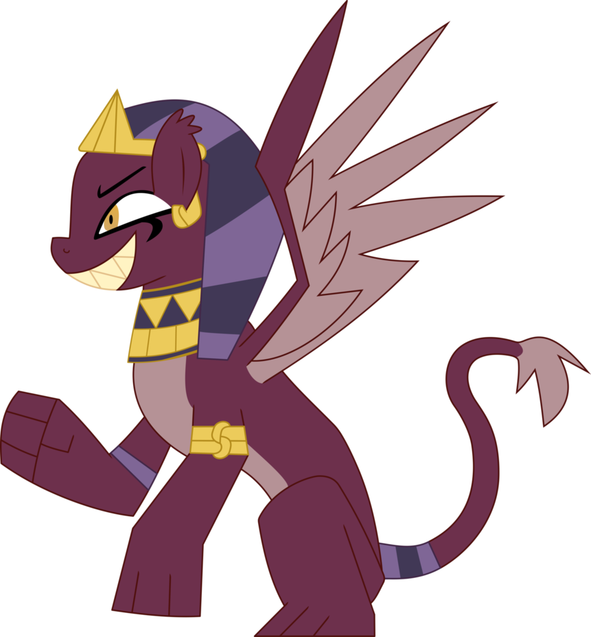 Stylizied Sphinx By Frownfactory - Mlp Sphinx Vector (861x928)