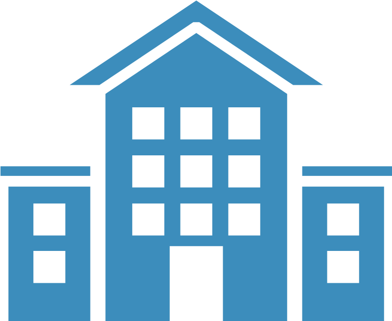 Reinforces Free Speech And Religion In School - Blue School Icon Vector (800x800)