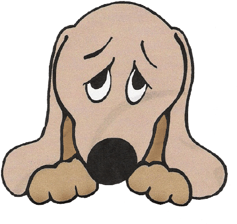 Sad Dog Pictures Clip Art - Sad Puppy Face Cartoon.