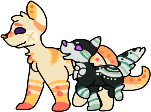 A Recent Looping Walk And Run Cycle Of Two Dog/cat - Cat (621x422)