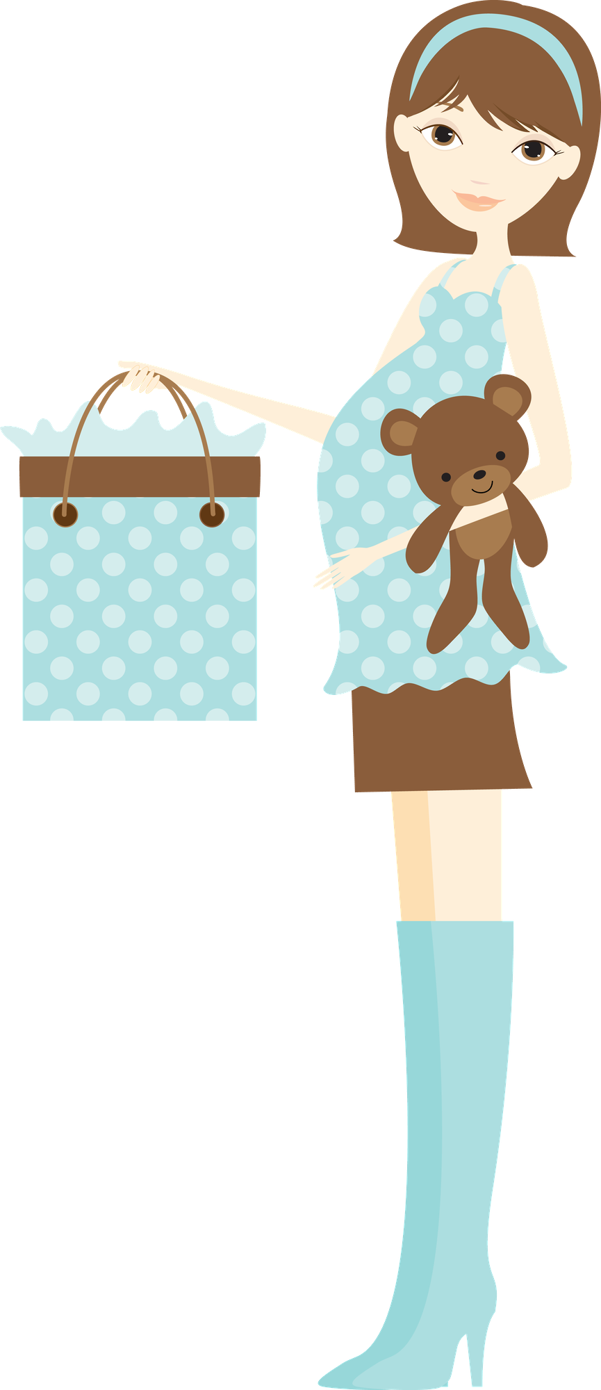 Say Hello Clipart Babybaby Cardsparty Printablesfree - Maman Stressée Clipart Png (865x2000)