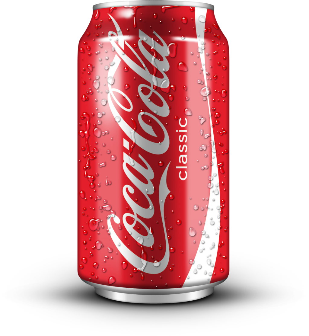 Crushed Soda Can Clipart Download - Coca Cola Can Png (1024x1113)