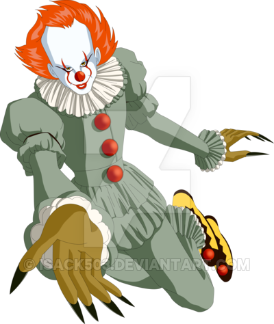 It Pennywise By Isack503 On Deviantart - Pennywise 2017 Vector (400x474)