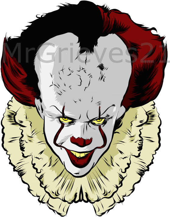 Pennywise By Mrgrieves21 - Pennywise Clipart (683x764)