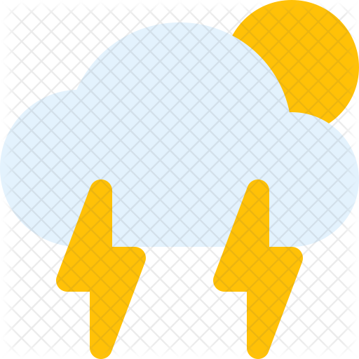 Thunderstorm Icon - Emblem (512x512)