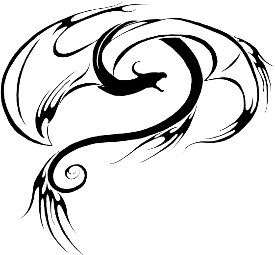 Dragonfly Tattoos Png Transparent Images - Fire Dragon Tattoo (600x569)