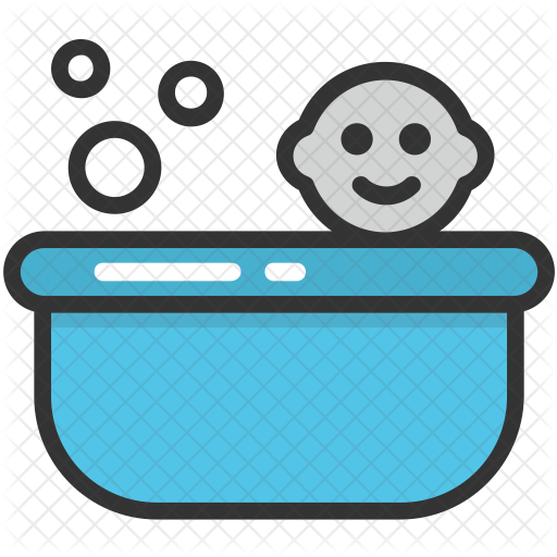 Baby Bath Icon - Bathtub (512x512)