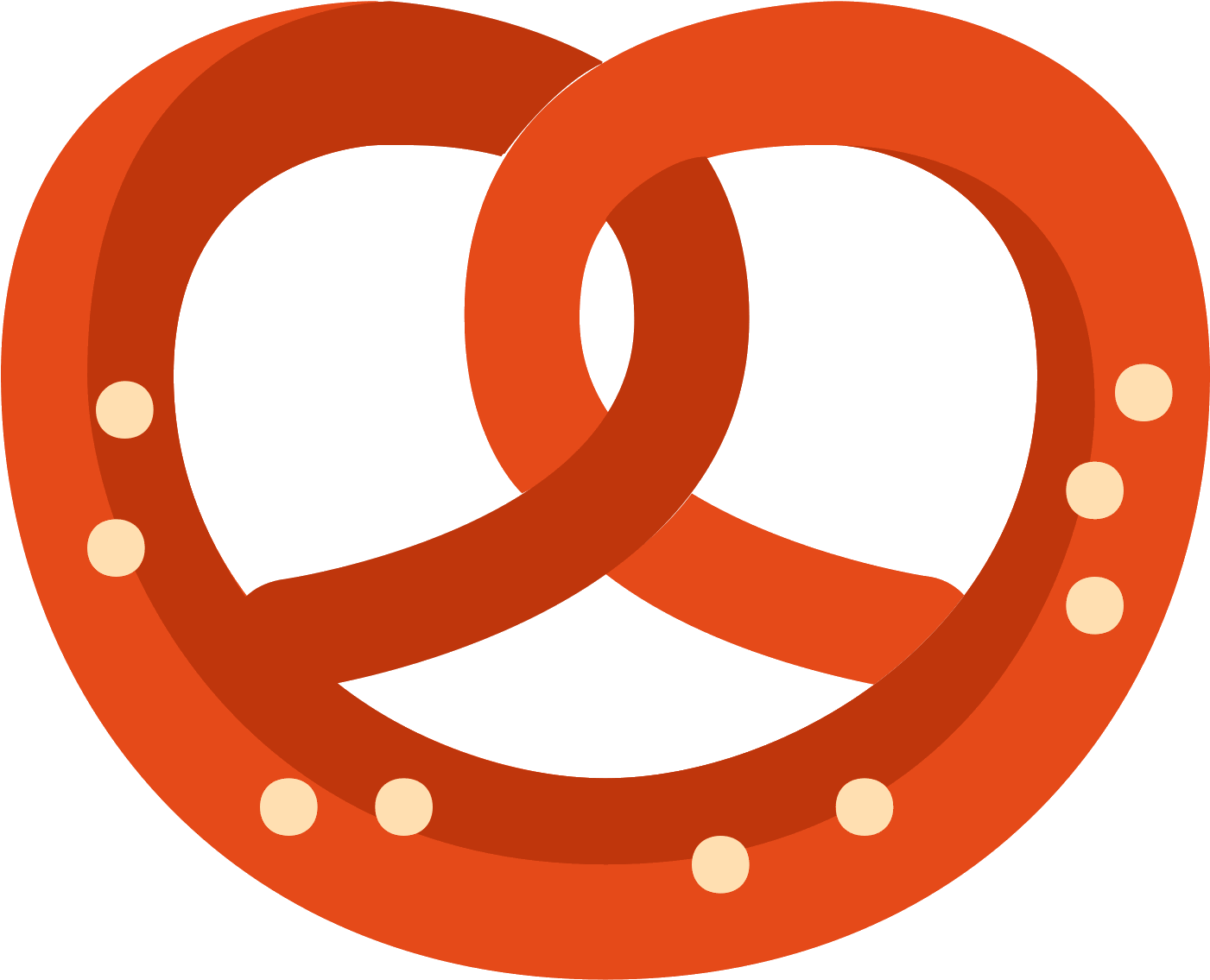 This Image Shows A Pretzel - Brezel Icon (1600x1600)