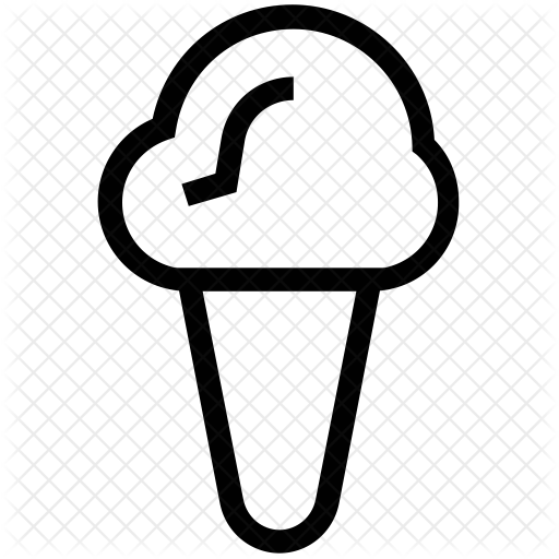 Ice Cream Icon - Ice Cream Cone (512x512)